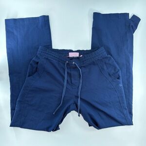 Navy Blue Women’s Straight Leg Drawstring Scrubs